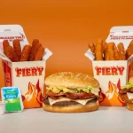 Burger King Fiery Menu