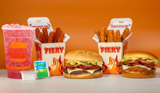 Burger King Fiery Menu