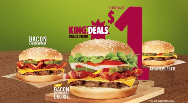 Burger King Value Menu